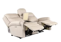 Hi-Rock Home Whitney Leather Power Reclining Console Loveseat -Furniture comprehensive store 79e39acc b2df 48d0 a72f 458fd9e9c152