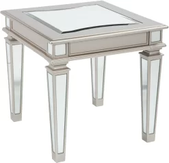 Signature Design By Ashley® Tessani Silver Rectangular End Table