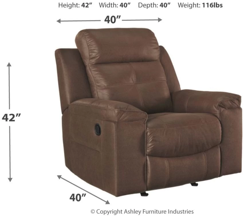 Signature Design By Ashley® Jesolo Coffee Rocker Recliner 4 Signature Design By Ashley® Jesolo Coffee Rocker Recliner - Image 4