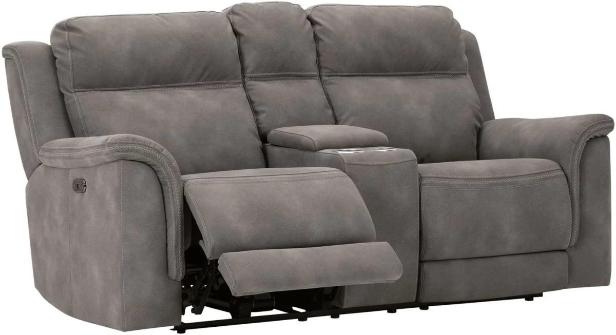 Signature Design By Ashley® Next-Gen DuraPella Slate Power Recline Loveseat 4 Signature Design By Ashley® Next-Gen DuraPella Slate Power Recline Loveseat - Image 4