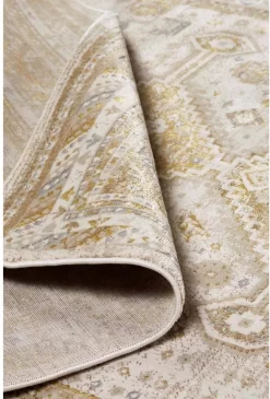 Feizy Aura Gold-Ivory 5' X 8' Rug -Furniture comprehensive store 7a60c78d 8fd7 4a8f 82cb 5b755771d44d