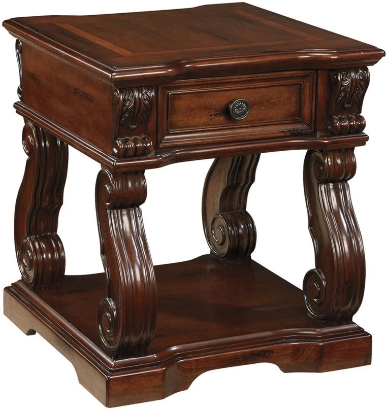 Signature Design By Ashley® Alymere Rustic Brown End Table 1 Signature Design By Ashley® Alymere Rustic Brown End Table