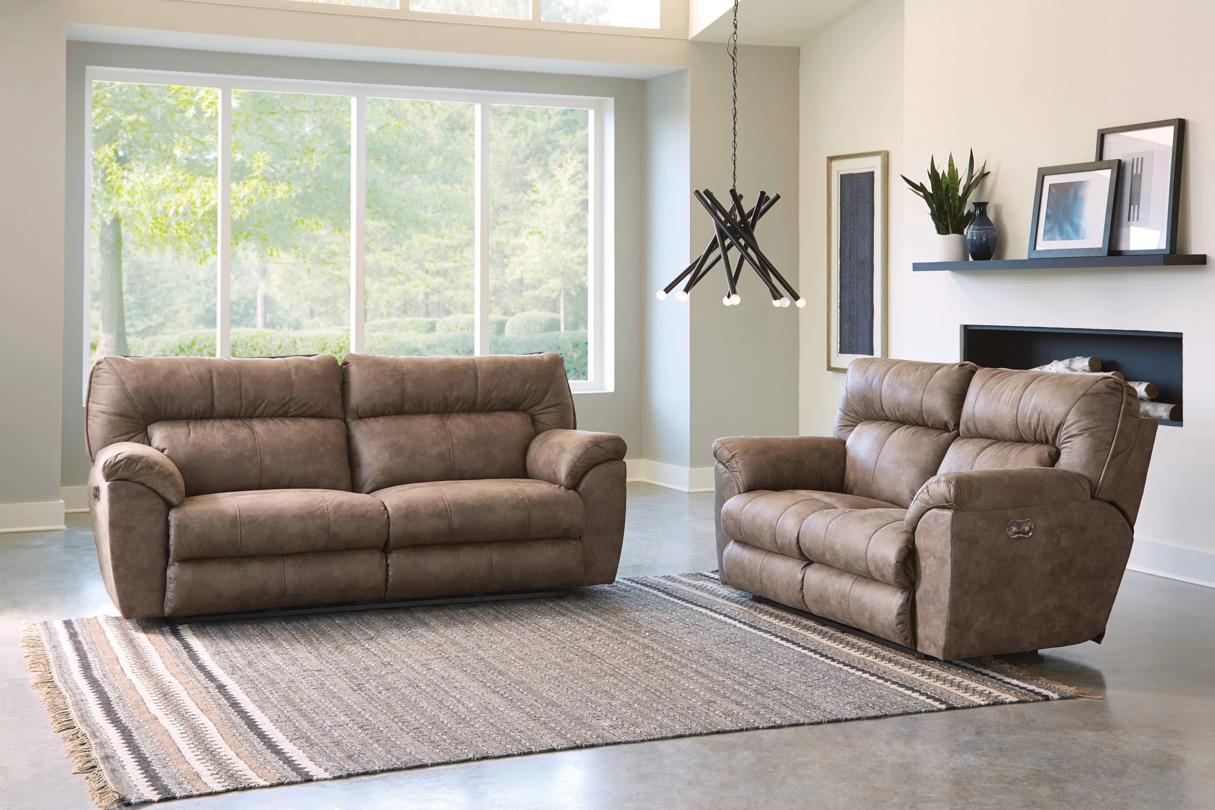 Catnapper® Hollins Coffee Power Reclining Sofa 2 Catnapper® Hollins Coffee Power Reclining Sofa - Image 2