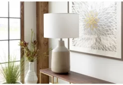 Surya Foreman Light Gray/White Lamp -Furniture comprehensive store 7bf0a633 ab43 400c af79 28949d8b8367