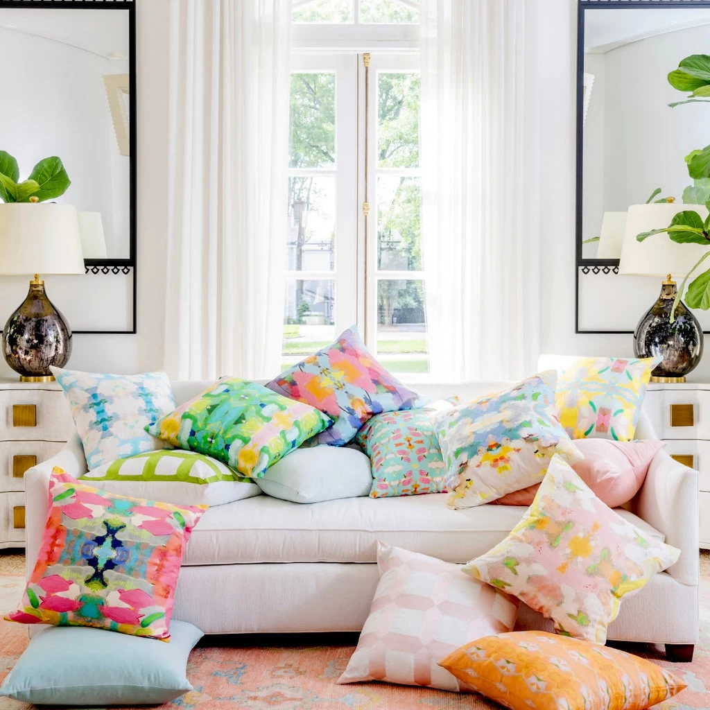 Laura Park Designs Boca Bay Green 22 X 22 Pillow 4 Laura Park Designs Boca Bay Green 22 X 22 Pillow - Image 4