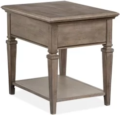 Magnussen Home® Lancaster Dovetail Grey Rectangular End Table -Furniture comprehensive store 7d578921 5e7d 4bcd a70f 4da80df9e412