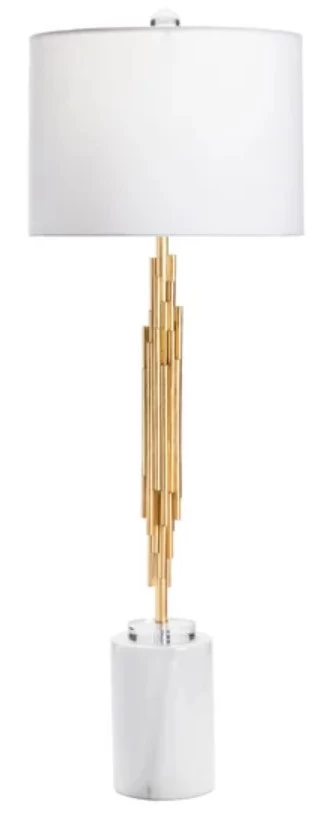 Crestview Collection Galveston Gold/White Table Lamp 1 Crestview Collection Galveston Gold/White Table Lamp