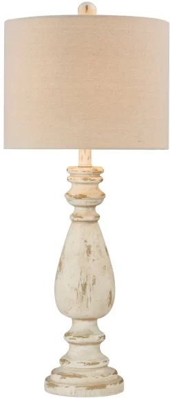 Forty West Twyla Ivory/Cream Table Lamp