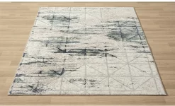 LR Home Antalya Blue/Beige 8'x10' Rectangular Rug -Furniture comprehensive store 7f186991 b9e9 4aea bd3d 53638ba781b0