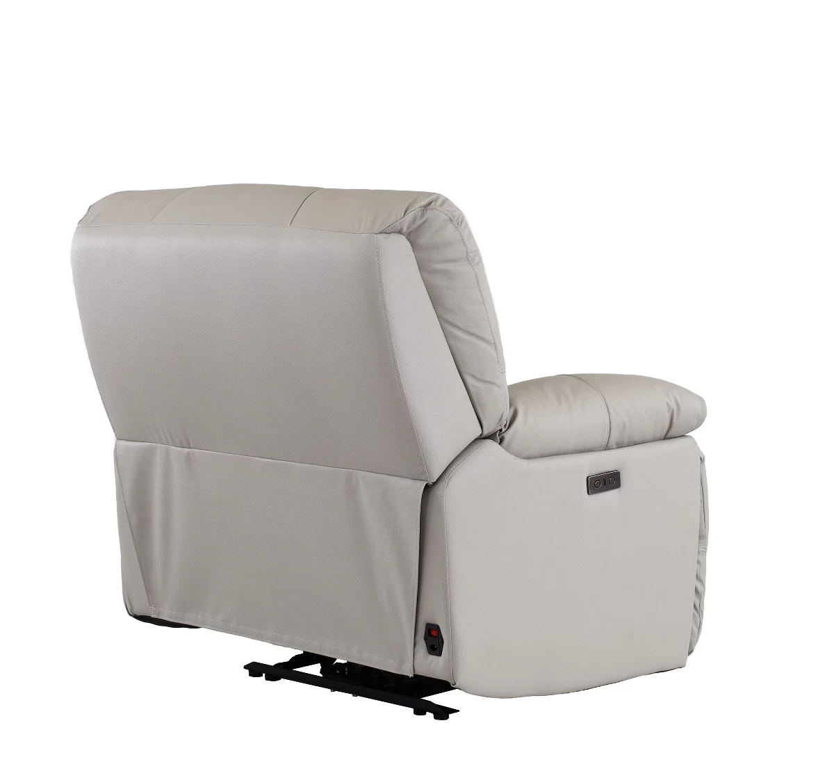Man Wah Light Grey Leather Power Zero Gravity Recliner 5 Man Wah Light Grey Leather Power Zero Gravity Recliner - Image 5