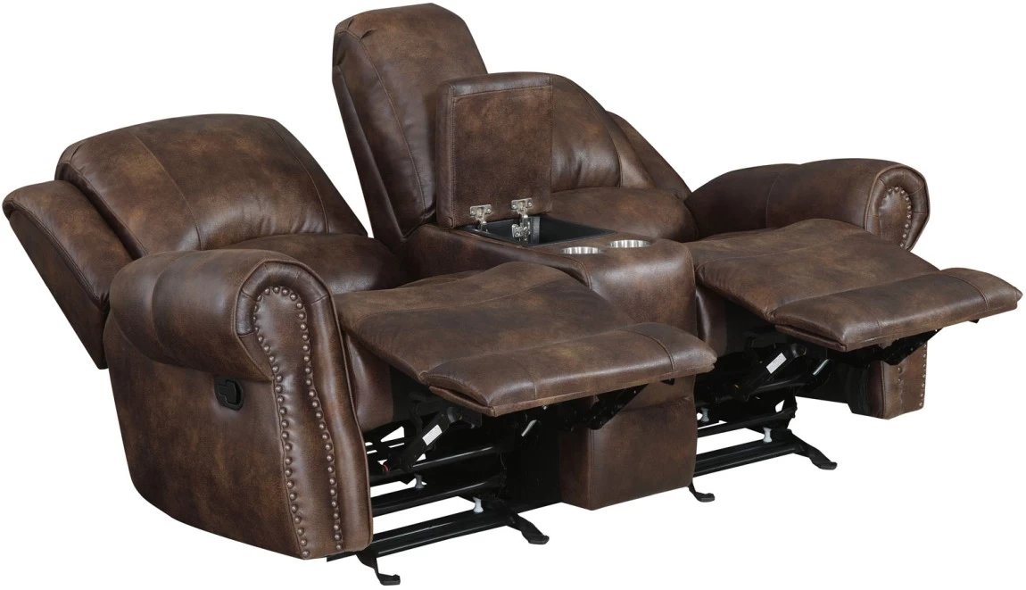 Steve Silver Co.® Navarro Saddle Brown Reclining Loveseat 6 Steve Silver Co.® Navarro Saddle Brown Reclining Loveseat - Image 6