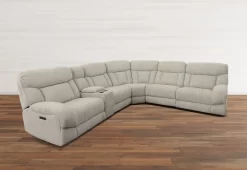 Man Wah Taupe 6 Piece Power Reclining Sectional -Furniture comprehensive store 81b92e96 2ce2 4108 b729 61391ecf530e