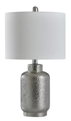 Stylecraft Selena Silver Table Lamp