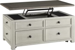 Signature Design By Ashley® Bolanburg Two-tone Lift Top Coffee Table -Furniture comprehensive store 83bf0962 bf85 40bb b9b4 2c0576c1c1db