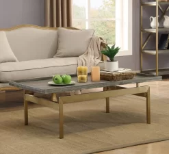 Coast2Coast Home™ Biscayne Weathered Cocktail Table -Furniture comprehensive store 83cb483f 5dd8 4f86 a732 ad1a4ca46d9f