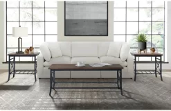 Elements International Mica 3-Piece Brown Table Set -Furniture comprehensive store 85903866 1992 41ac 8102 5e4d4ff361de