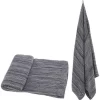 A & B Home Gray/Navy Woven Throw Blanket