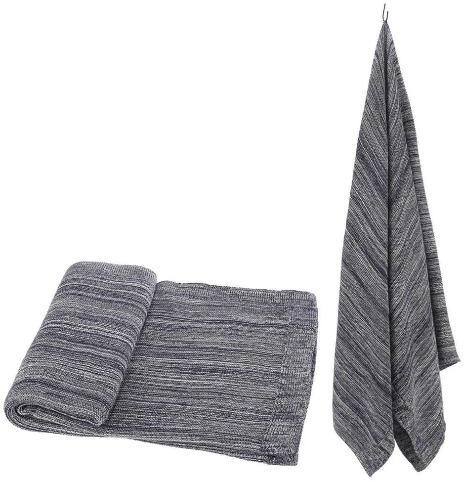 A & B Home Gray/Navy Woven Throw Blanket 1 A & B Home Gray/Navy Woven Throw Blanket