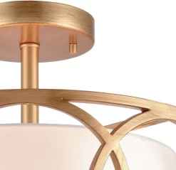 Elk Home Ringlets Matte Gold 16" Semi Flush Mount Light 6 Elk Home Ringlets Matte Gold 16" Semi Flush Mount Light -Furniture comprehensive store 85e5155e ed2e 46c0 855a 45394f5be89f
