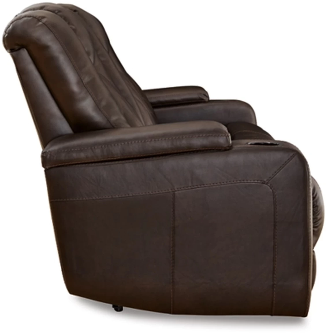 Signature Design By Ashley® Mancin Chocolate Reclining Sofa With Drop Down Table 4 Signature Design By Ashley® Mancin Chocolate Reclining Sofa With Drop Down Table - Image 4