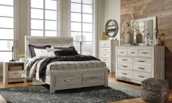 Signature Design By Ashley® Bellaby Whitewash Bedroom Mirror -Furniture comprehensive store 8648b611 2e39 4e57 be16 607c61a5f2ed