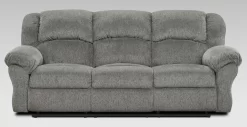 Affordable Furniture Allure Grey Reclining Sofa