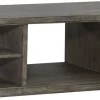 Liberty City Scape Burnished Beige Cocktail Table