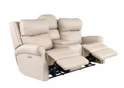 Hi-Rock Home Whitney Leather Power Reclining Console Loveseat -Furniture comprehensive store 88215a18 c01e 495a a209 db929c6d3186