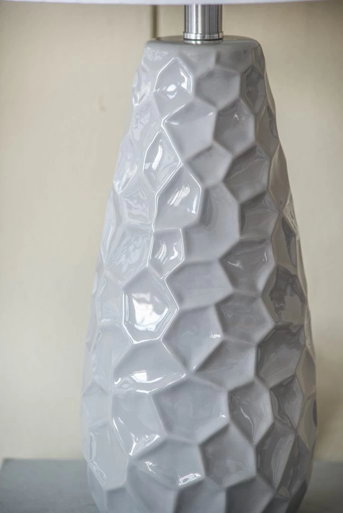 A & B Home Neutral Gray Glaze Table Lamp 6 A & B Home Neutral Gray Glaze Table Lamp - Image 6