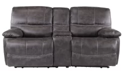 Man Wah Cowboy Granite Power Reclining Console Loveseat