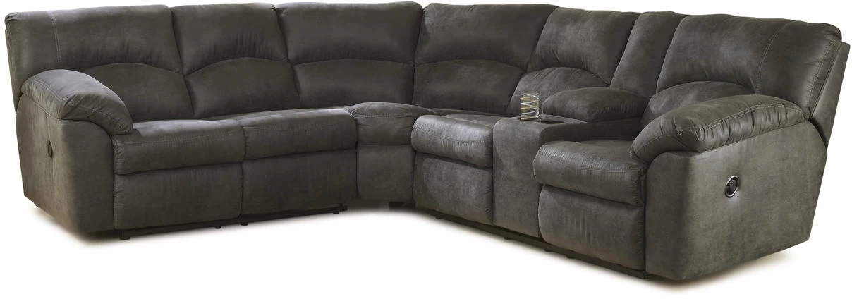 Signature Design By Ashley® Tambo 2-Piece Canyon Reclining Sectional 1 Signature Design By Ashley® Tambo 2-Piece Canyon Reclining Sectional