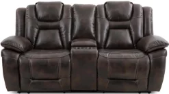 Steve Silver Co. Oportuna Coffee Dual-Power Reclining Console Loveseat -Furniture comprehensive store 89529f76 8d32 4b96 87ce 2d18c4b3efa6