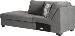 Benchcraft® Dalhart 2-Piece Charcoal Right-Arm Facing Sectional With Chaise -Furniture comprehensive store 8c2ea32e 055b 469d a6e4 702a00957fda
