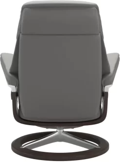 Stressless® By Ekornes® Ruby Silver Grey Large All Leather Recliner With Footstool -Furniture comprehensive store 8ccbc9b4 7b1e 466b b3da 5af6f7e70ab1