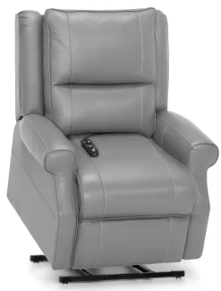 Franklin™ Charles Bison Light Gray Leather Lift Recliner