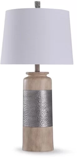 StyleCraft Haverhill Resin Carved Table Lamp