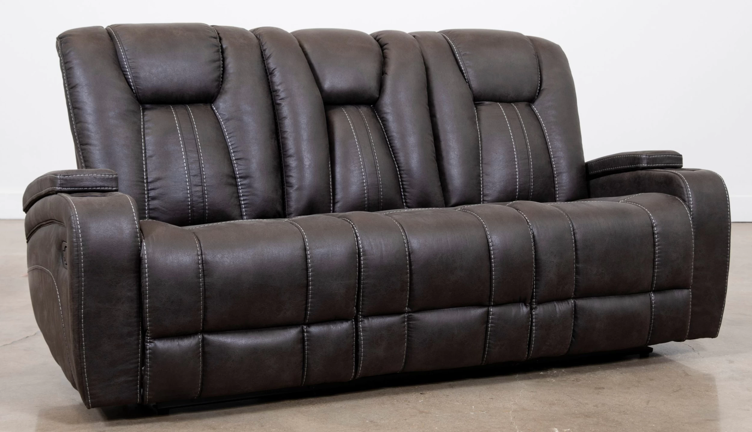 Man Wah Gray Reclining Sofa 1 Man Wah Gray Reclining Sofa