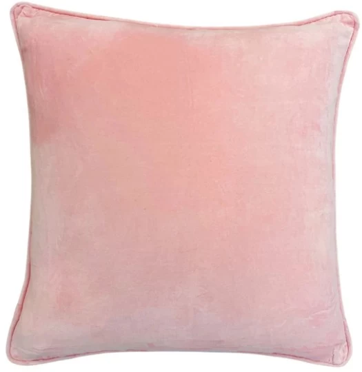 Laura Park Designs Blush Pink 22" X 22" Velvet Throw Pillow 1 Laura Park Designs Blush Pink 22" X 22" Velvet Throw Pillow