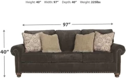 Signature Design By Ashley® Stracelen Sable Queen Sofa Sleeper -Furniture comprehensive store 8fec7cf0 a238 4b5e 81b3 2a1acf66b4de