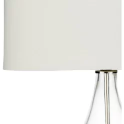Surya Kehlani White Glass Body Table Lamp -Furniture comprehensive store 911ed3c8 2a19 4ba9 ad17 5aa3993fd652