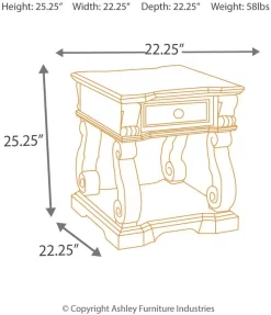 Signature Design By Ashley® Alymere Rustic Brown End Table 18 Signature Design By Ashley® Alymere Rustic Brown End Table -Furniture comprehensive store 91202451 2d89 4314 a1f6 d1c13989c982