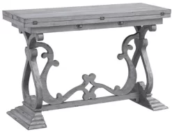 Coast2Coast Home™ Gramercy Weathered Grey Flip Top Console