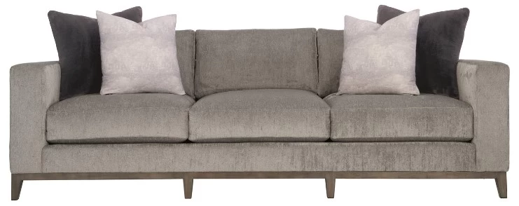 Bernhardt Noel Plush Gray Sofa 2 Bernhardt Noel Plush Gray Sofa - Image 2
