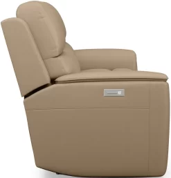 Flexsteel® Henry Beige Power Reclining Sofa With Power Headrests And Lumbar -Furniture comprehensive store 9232fd25 ce18 4f37 bcbf 1c6a22bd7abc