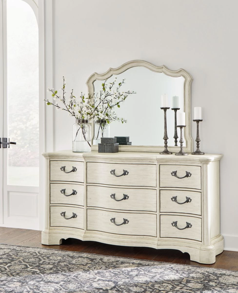 Millennium® By Ashley® Arlendyne Antique White Bedroom Mirror 4 Millennium® By Ashley® Arlendyne Antique White Bedroom Mirror - Image 4