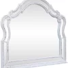 Liberty Magnolia Manor Antique White Scalloped Mirror