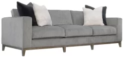 Bernhardt Noel Plush Gray Sofa