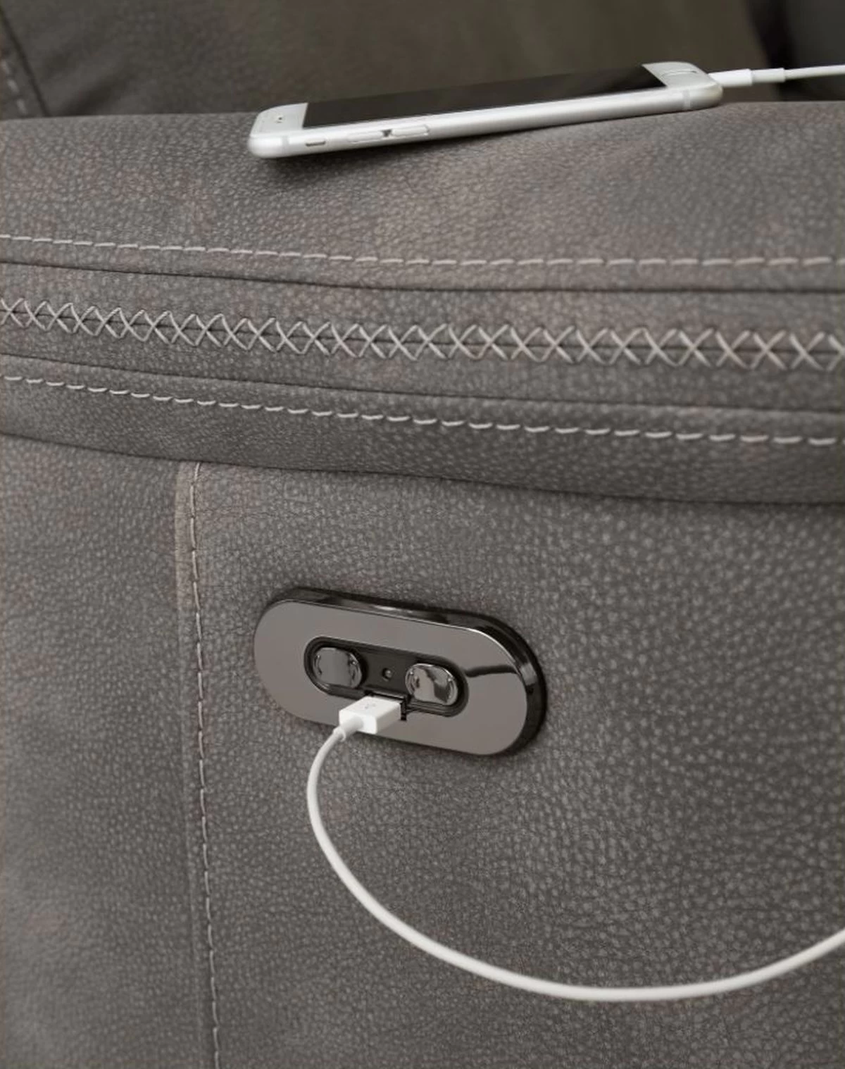 Signature Design By Ashley® Next-Gen DuraPella Slate Power Recline Loveseat 8 Signature Design By Ashley® Next-Gen DuraPella Slate Power Recline Loveseat - Image 8