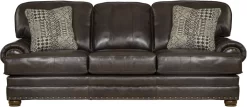 Jackson Furniture Roberto Cocoa Leather Sofa