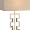 Crestview Collection Azteca Beige/Gold/Stainless Steel Table Lamp